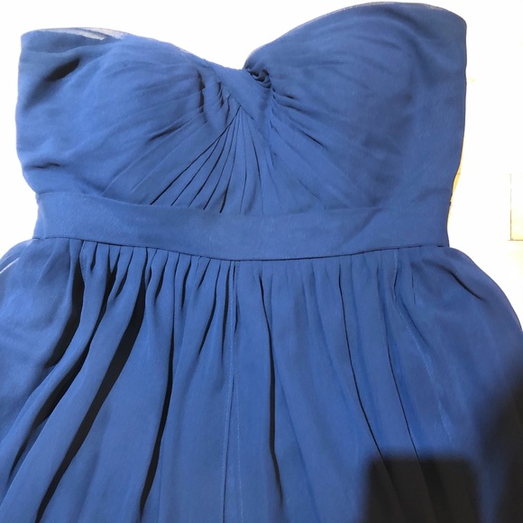 Jenny Yoo Collection short strapless navy dress - Picture 5 of 7